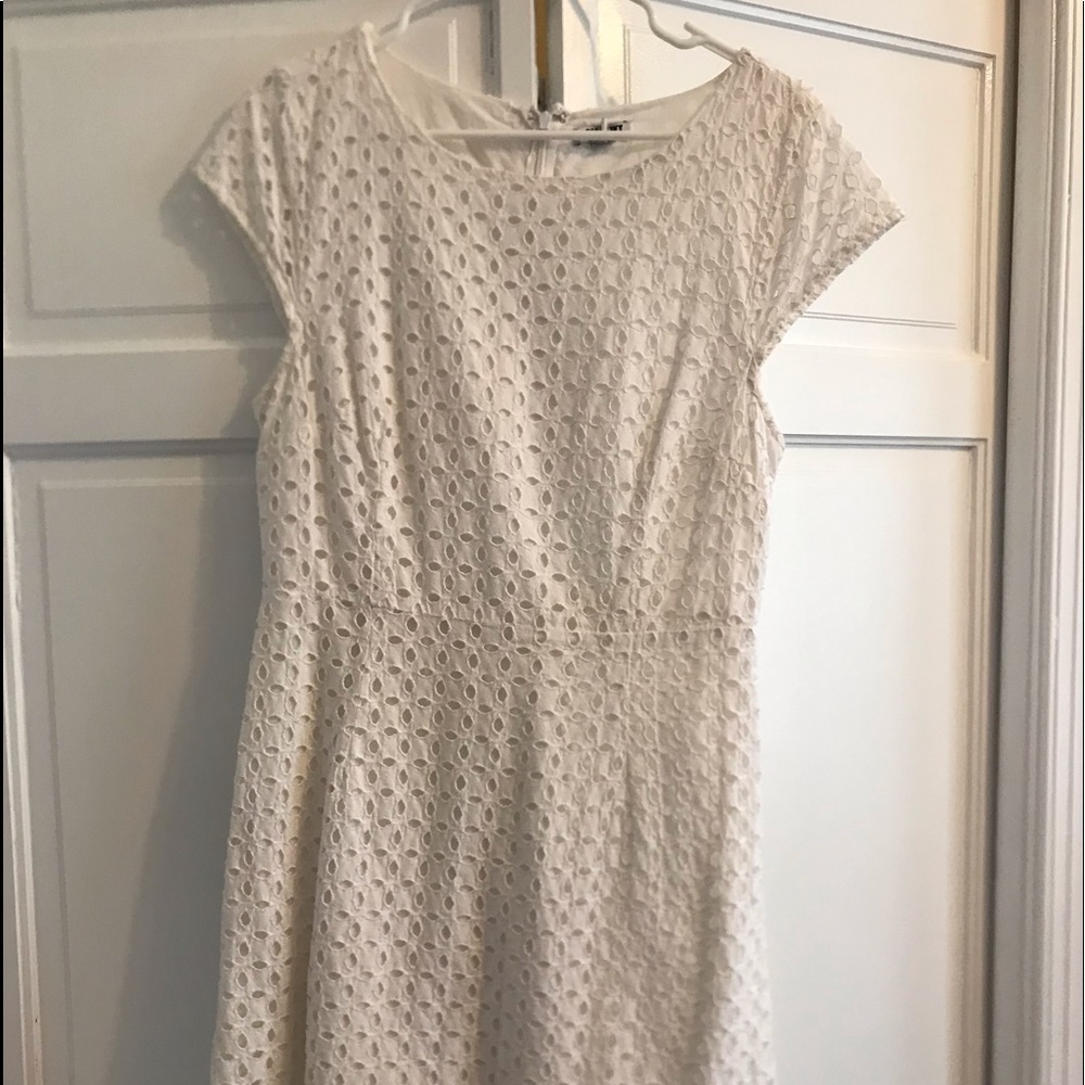 white tea party dress